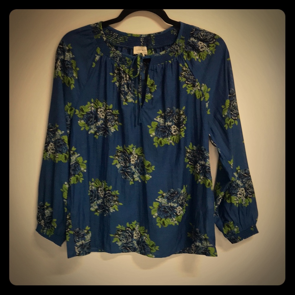 Women’s Lucky Brand Top, Size Small, Blue, NWOT
